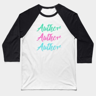 Author Design Baseball T-Shirt